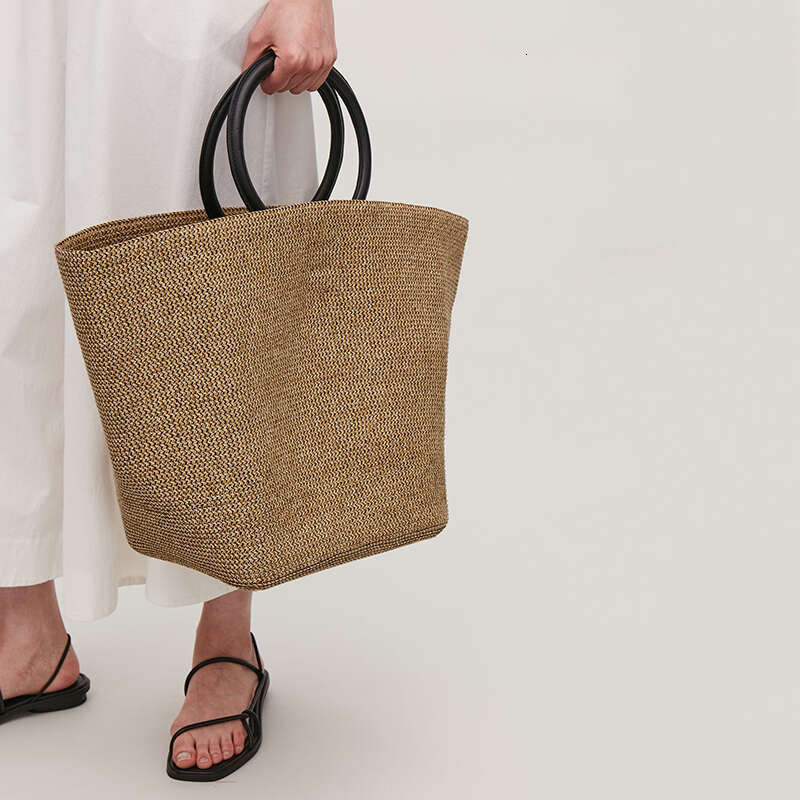 Designer Bag Tote Bag Shoulder Bag Niche Designer Trendy Brand Imitation Grass Woven Bag For Women Spring Summer New Large Capacity Beach Vacation Han