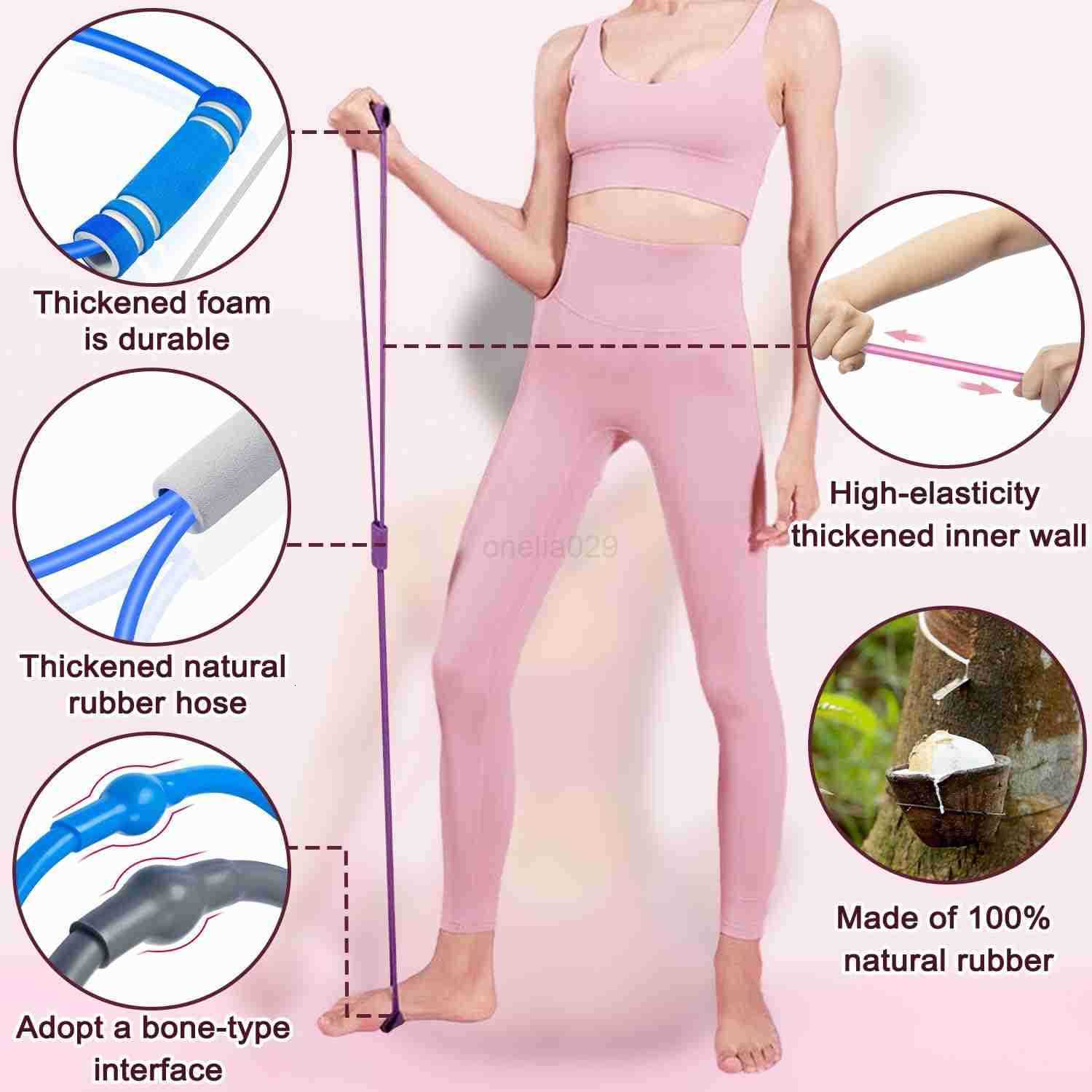 8 FitnESS Band for Home Workouts Arm Chest Shoulder Exercise Stretch Band for Strength Training Men Women 4pcs W250912