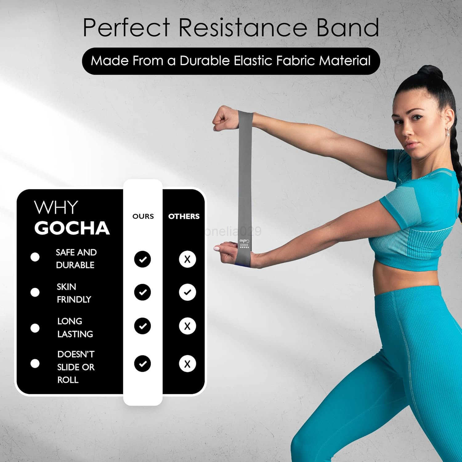 Resistance Bands Set 5 Pack Premium Natural Latex Loop Bands for Strength Training Home Workouts Physical Therapy Yoga Exercise Bands with Carry Bag X