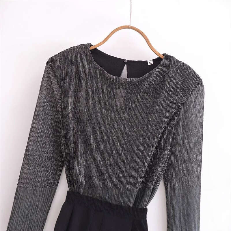 DHEssentials Spring New Women's Dress Slim Fit Long Sleeve Waist-Cinching Elegant Style 1245453