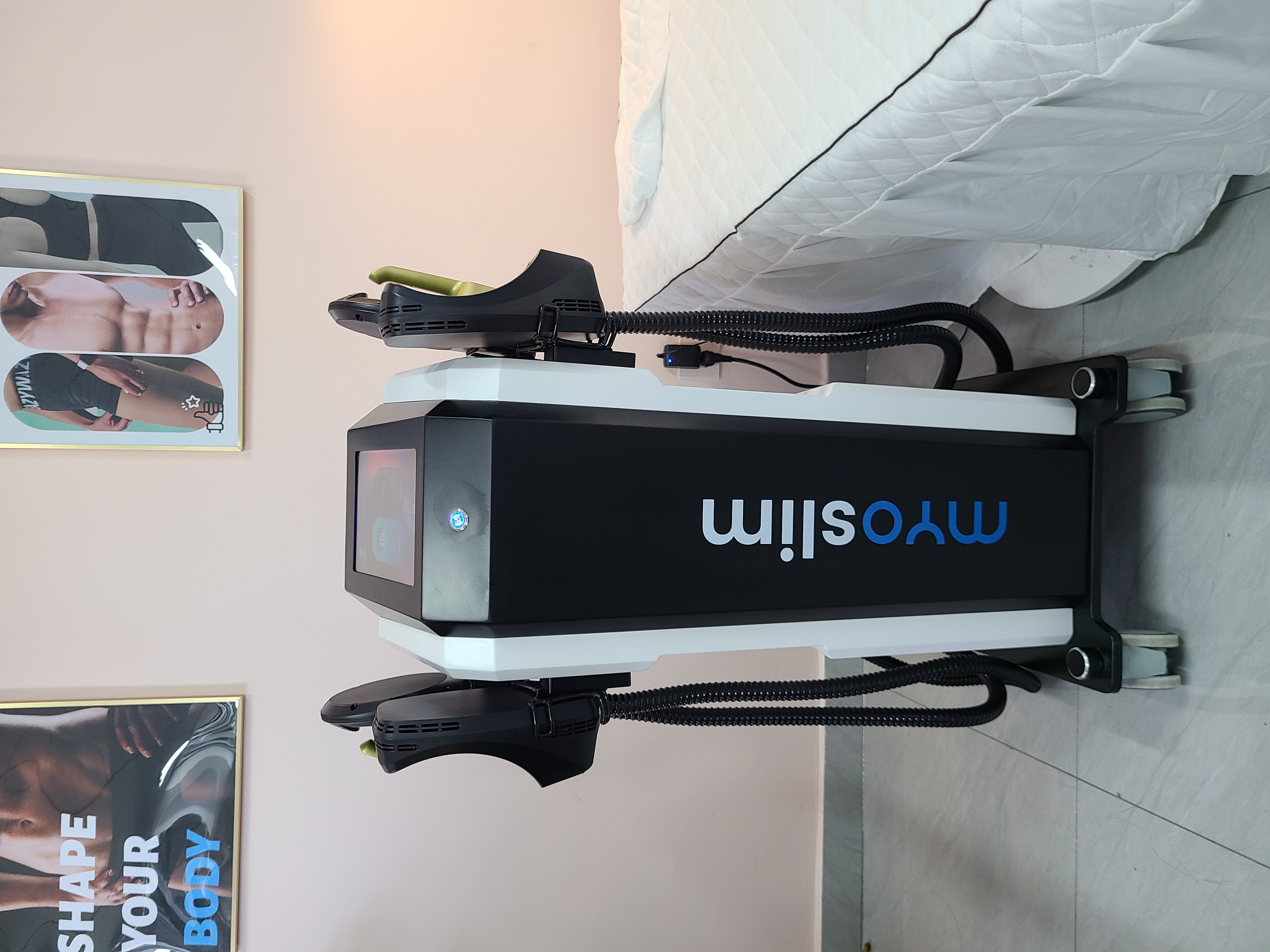 EMS Body Slimming Machine Myoslim Non Invasive Fat Burning Equipment For Spa Beauty Salon Reduce Cellulite Build Abs Improve Body Shape Muscle Toning 
