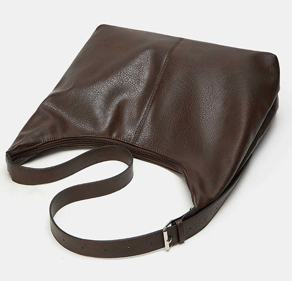 Tote Bags for Women Retro Vegan Leather Shoulder Crossbody Bag Faux Leather Handbag Purse Satchel Soft Leather Bag M250912