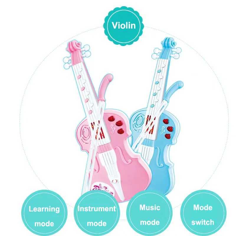 New Multimode Childrens Violin Toy Simulation Baby Early Education Educational Toy Musical Instrument Childrens Birthday Gift C250912