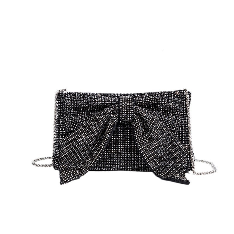 TB BHULAMTE designer bag 2025 New Bowknot Crystal Women's Diamond-Studded Evening Bag Luxury bag Full Diamond Evening Qipao Chain Crossbody Bag