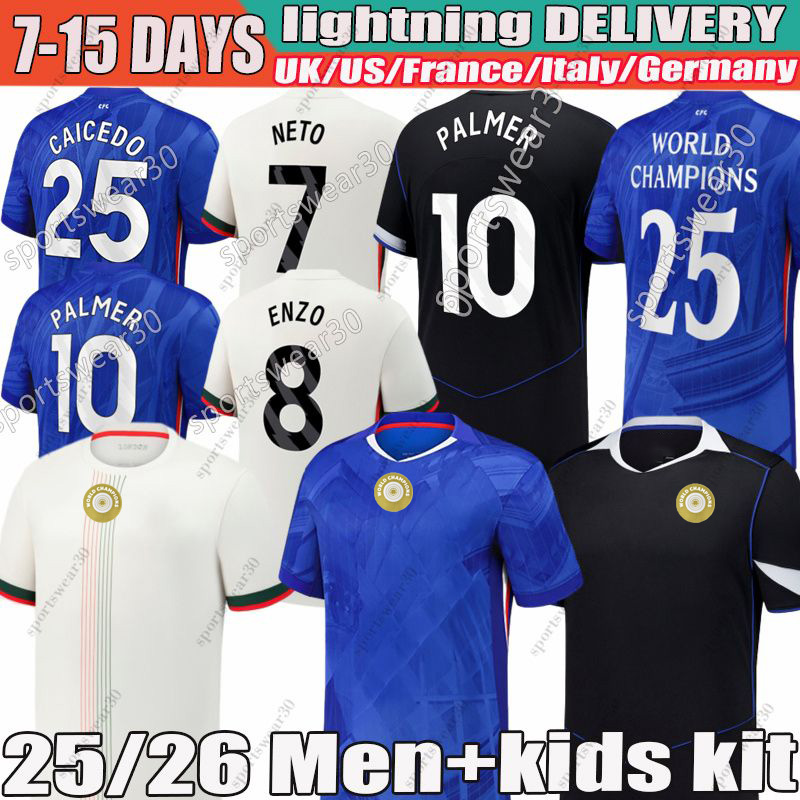 25 26 chelase jersey Palmer CAICEDO NETO DELAP Enzo MUDRYK Madueke JAMES N.JACKSON NKUNKU COLWILL 2025 football Shirt men kids kit Stadium sock