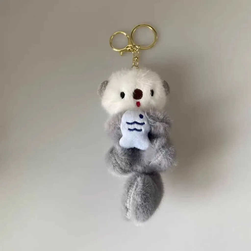 Plush Minake Keychain Cartoon Cute Minake Plush Doll Bag Pendant Friend Gift M250912