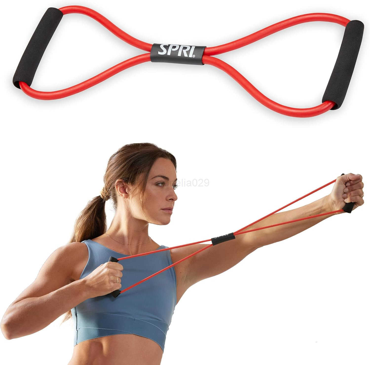Ultra Toner 8 Resistance Band with Padded HandLEs Great for Stretch Exercise FitnESS Training Yoga Resistance Weights Therapy Gym or Home Workout Equi