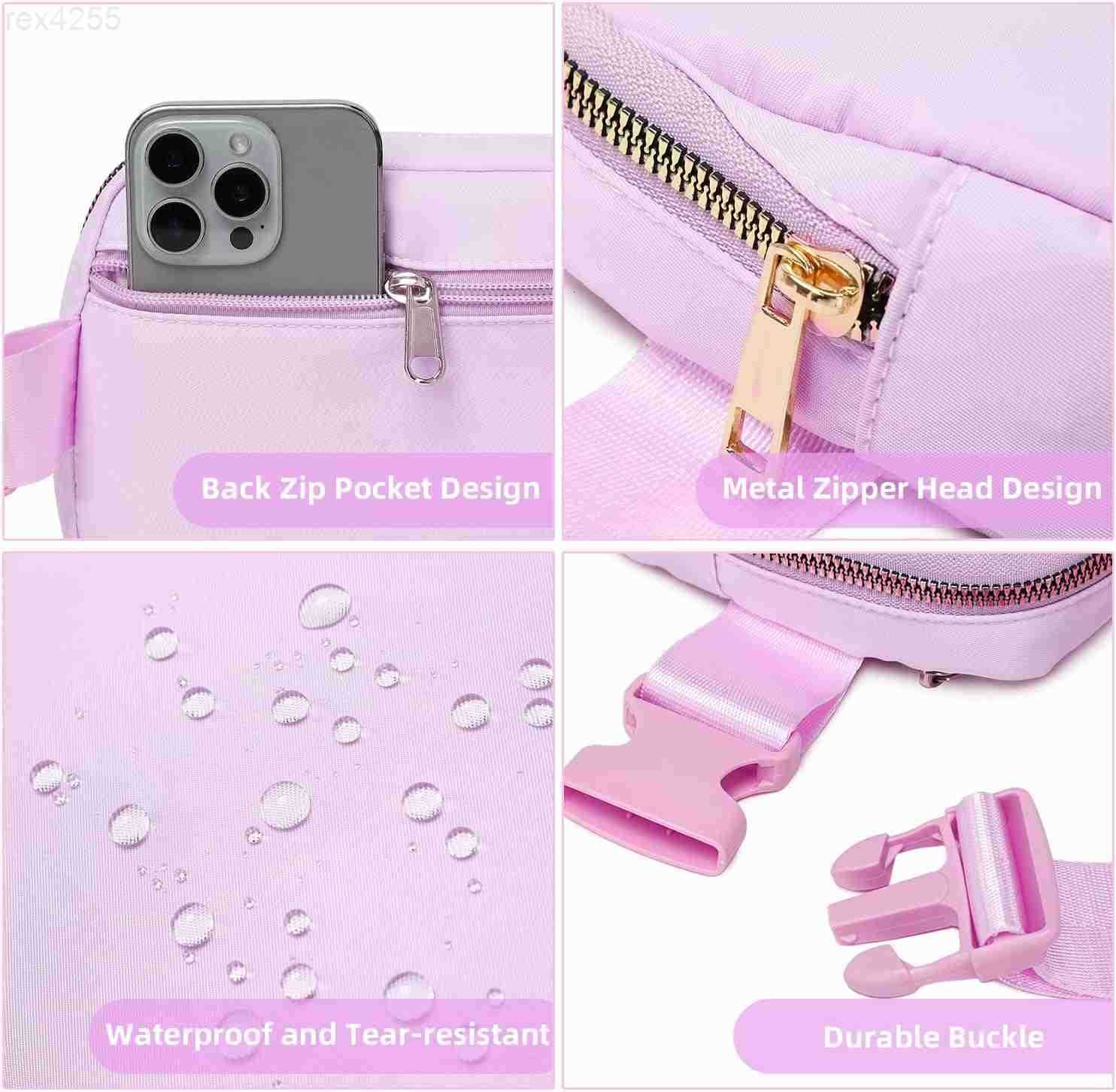 Belt Bag for Women Cross Body Fanny Pack Fashion Waist Packs Everywhere Belt Bag with Adjustable Strap Gifts for Teen Girls Women Men LavenderW250911