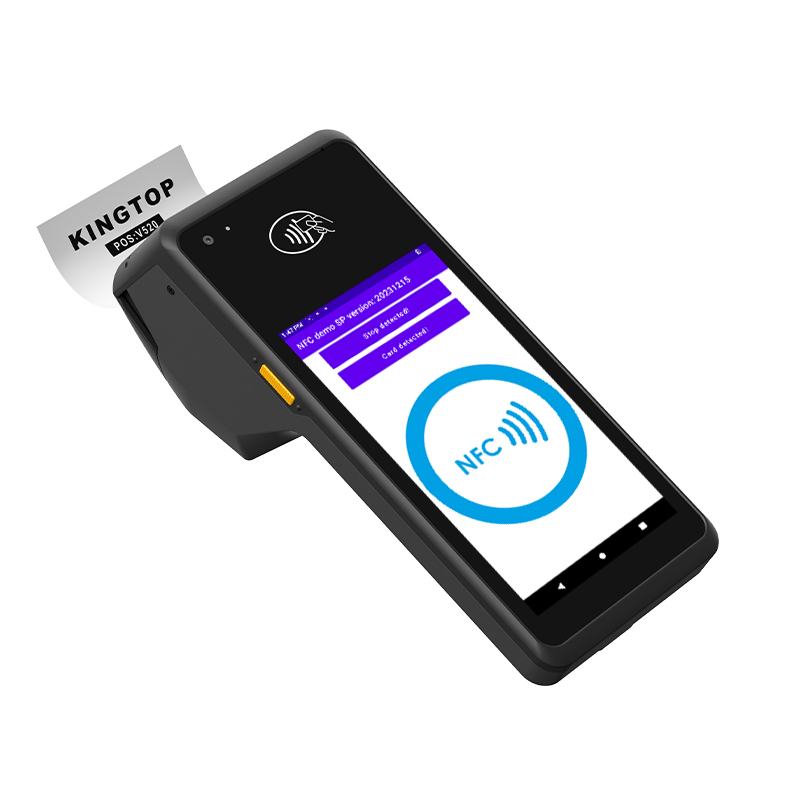 4G handheld commercial POS terminal Android 12 support Bluetooth printing NFC identification WiFi connection 2600mAh battery thermal printing pos