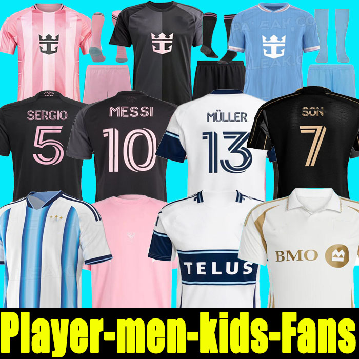 25 26 Fans Player LAFC Earth MUELLER Day Vancouver Whitecaps Miamis MESSIS Soccer Jerseys third 25 26 Sergio Jordi football shirts men kids Adult kit SON Argentinaes