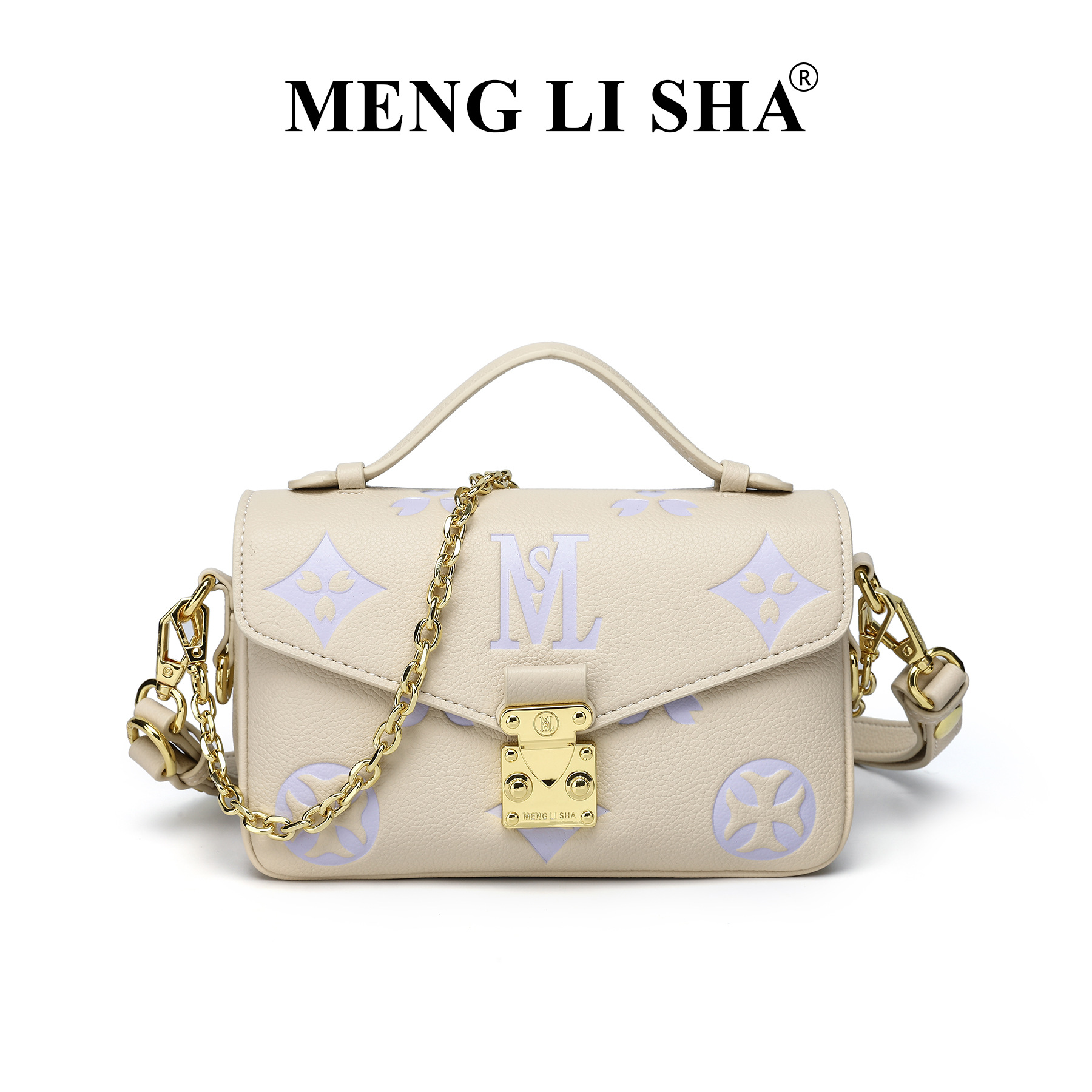 2025 Vintage Mini Square for Women - Printed Underarm Crossbody Purse with Chain Strap, Versatile Top-Handle Fashion Bag