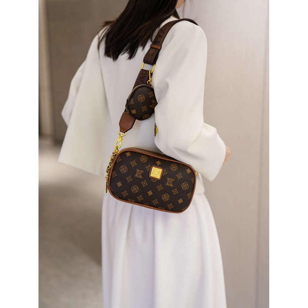 Designer Bag Fashion Pattern Printed Crossbody Bags Multi-layer Small Square Bags for Women Simple Ladies Shoulder Crossbody Bag