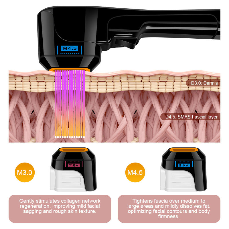 7D Focused Ultrasound Wrinkle Removal Facial Smas Lifting Face Tightening 7D Hifu Facial Machine 7D Ultrasonic Body Fat Loss Beauty Machine