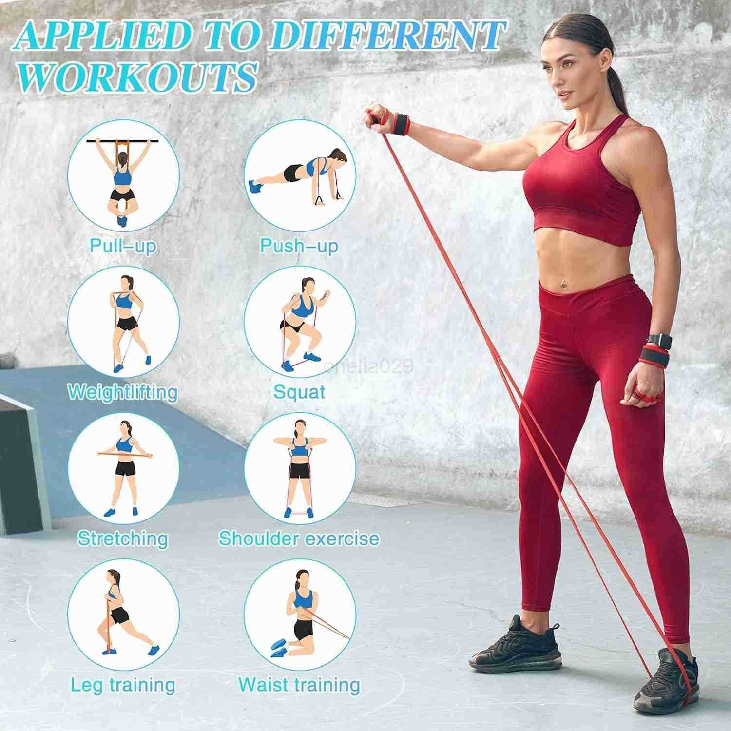 Pull Up Assistance Bands Exercise Bands Workout Bands Excersing Bands Stretch Bands for Home Workouts Resistance Bands for Working Out Resistance Band