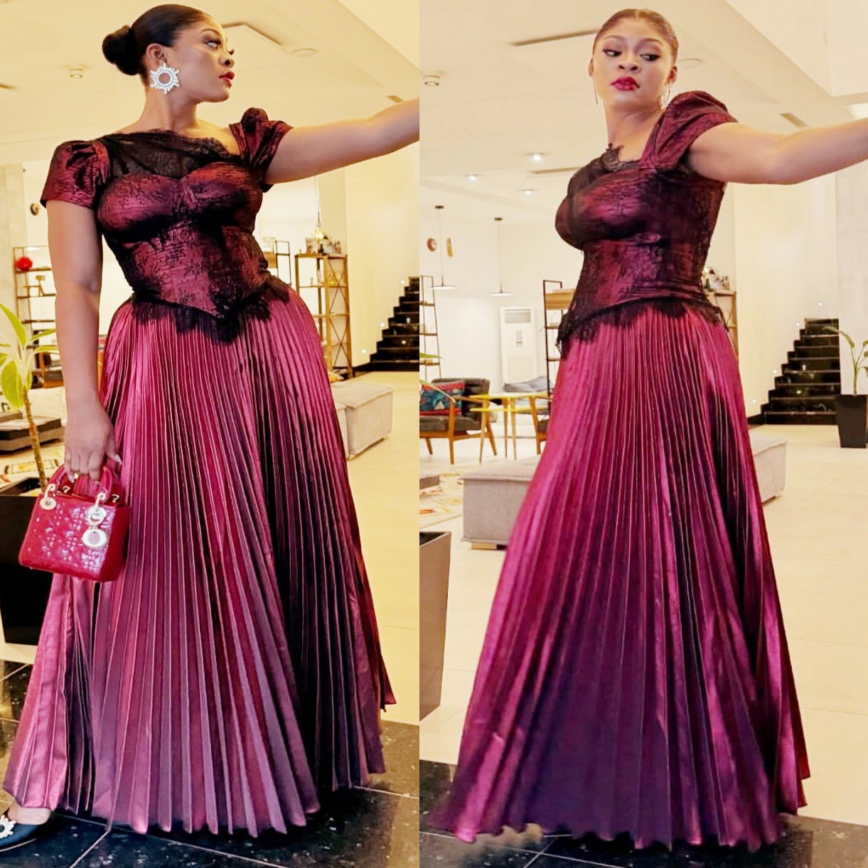 2025 Plus Size Fuchsia A-line Mother Of Bride Dresses Lace Cap Sleeves Satin Evening Party Mamas Dress Vintage 50s Birthday Wedding Guest Groom Mother