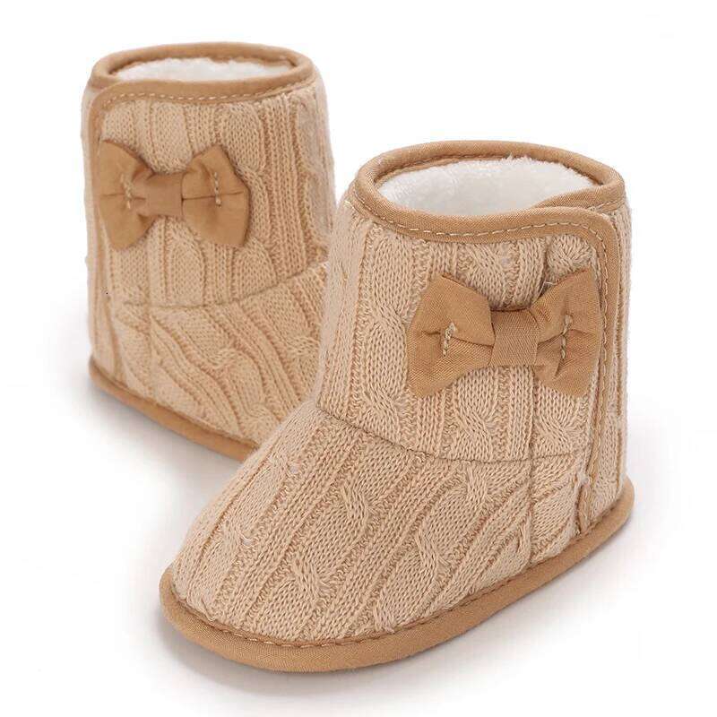 Winter Soft Boots Children's Warm Shoes Solid Color Fashion First Step 0-18M Kids Footwear Comfortable And Cozy