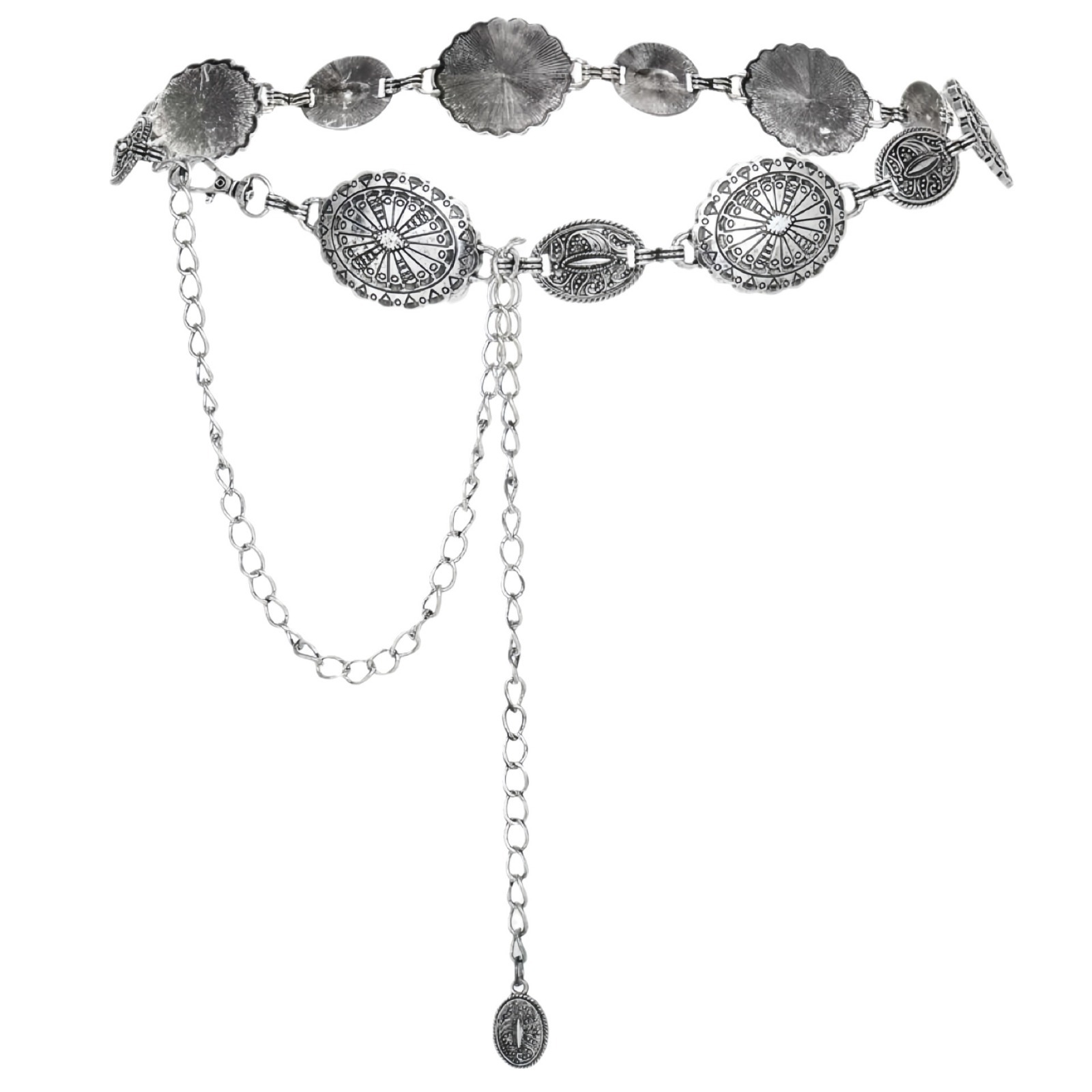 Retro Bohemian Metal Waist Chain Women's Western Metal All-match Sweater Denim Chain Belt Chain Waist Seal Trend