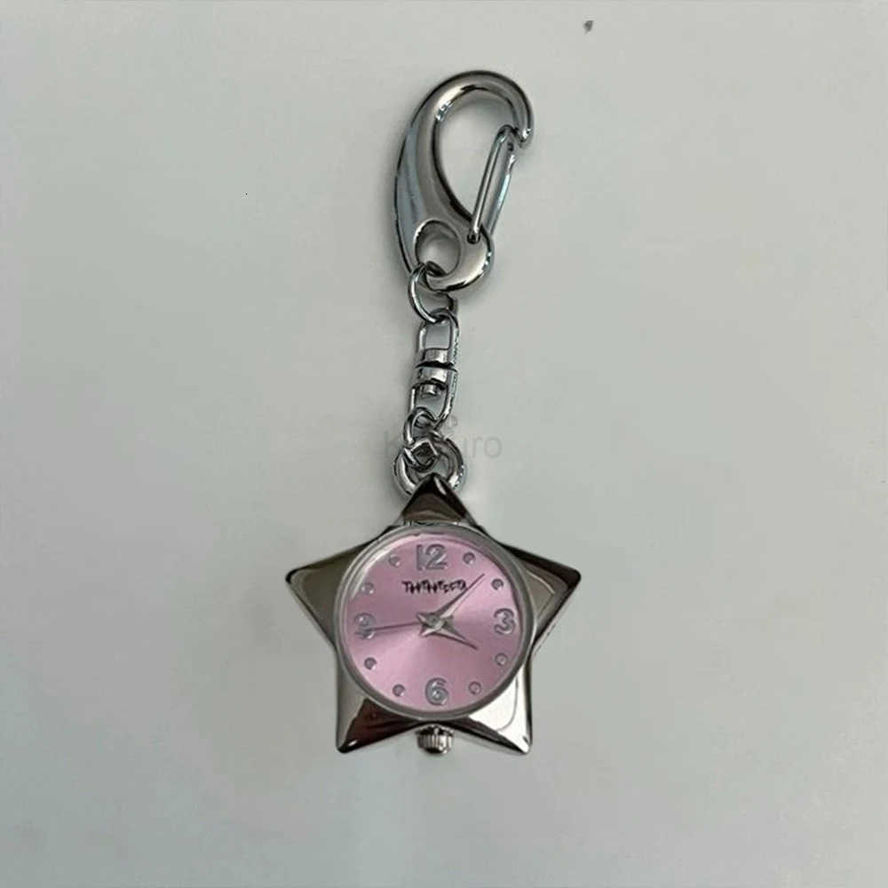 Star pocket Adjustable watch clock keychain Zinc alloy japanese trinkets bag charms Design Creative necklace Pendant ac M250912