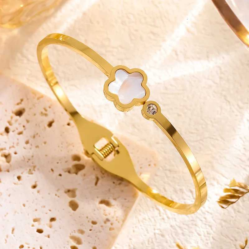 Couple Htpwe Stainl Steel Inlaid Zirconium Bracelet Gold Wen 18k Holiday Gift Bracelet Party Daily Jewelry S250912 SAD00.