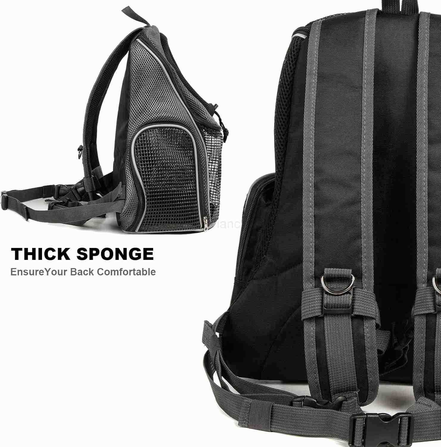 Pet Front Carrier Dog Backpack Adjustable Pet Front Cat Dog Carrier Backpack Travel Bag EasyFit for Traveling Hiking Camping for Small Medium Large Do