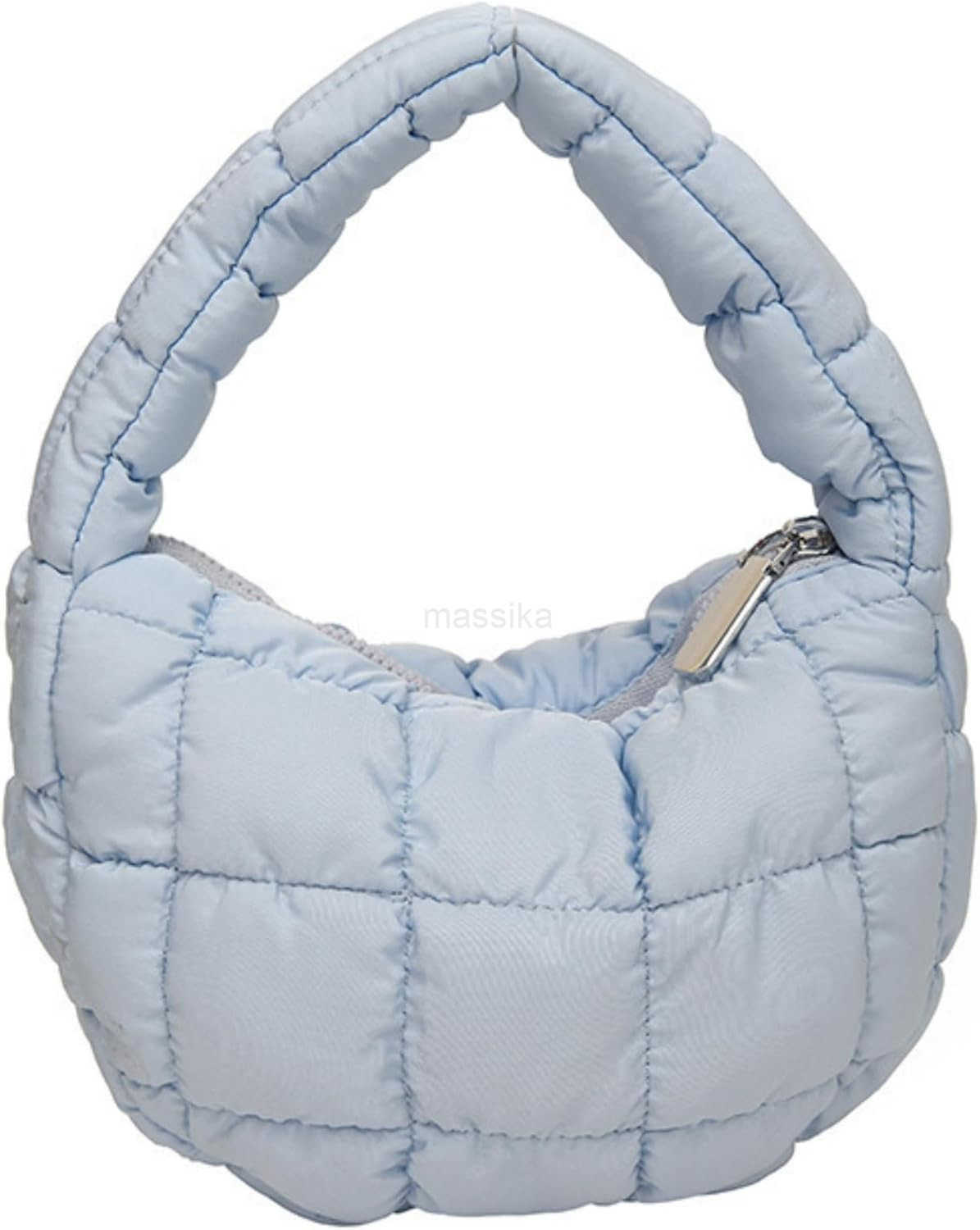 Puffer Bag Women Mini Quilted Cute Bubble Handbag Crescent Wrist Satchel Y2k Purse M250912