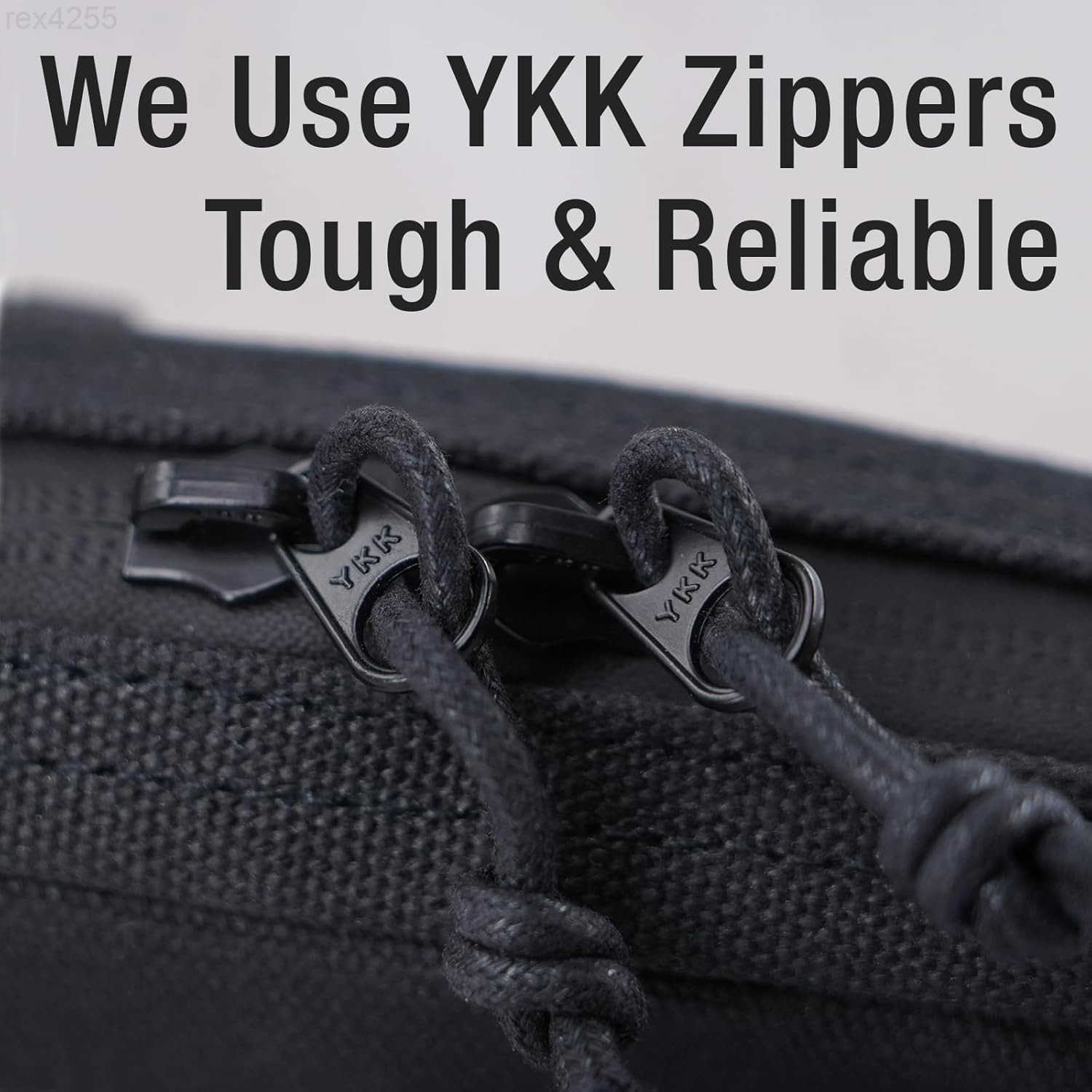 Belt Zipper Pouch for Men Women YKK Zippers EDC Belt Pouch Waist Pack Bag for Camping Hiking Water Resistant Tough Waxed Canvas Black Size MW250912