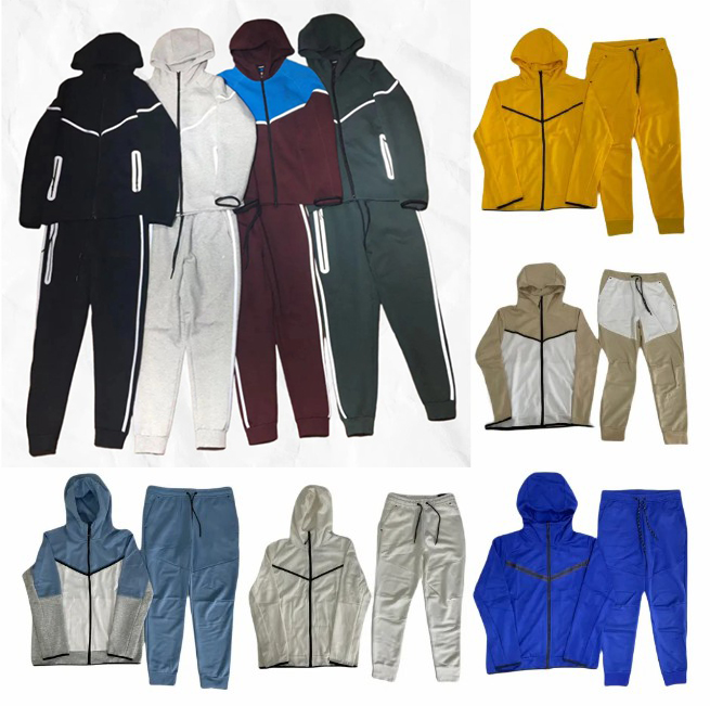 Designer Tech hoodie fleece sports pants sweatshirt classic full zipper jackets cotton trousers mens womens jogging pants tracksuits top quality