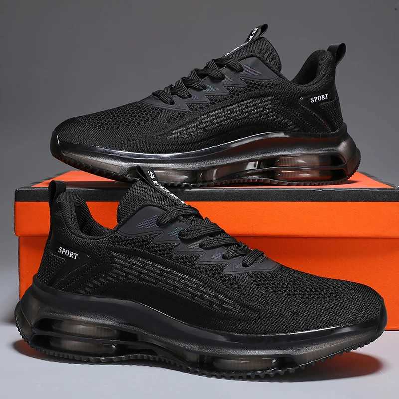 2025 New Casual Mens Fashionable Air Cushion Flat Shoes Breathable Lightweight Sports Shoes Suitable for Running and Walking W250912