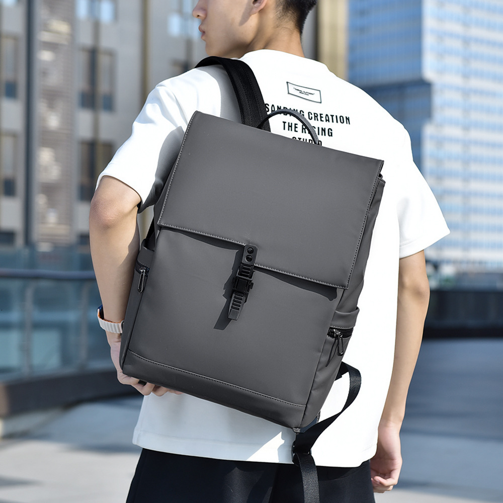 New Men S Simple Free Shipping Casual Large Capacity Backpack Business Commuter Designer Bag Bag Luxury Bag Laptop Backpack Lightweight Student School