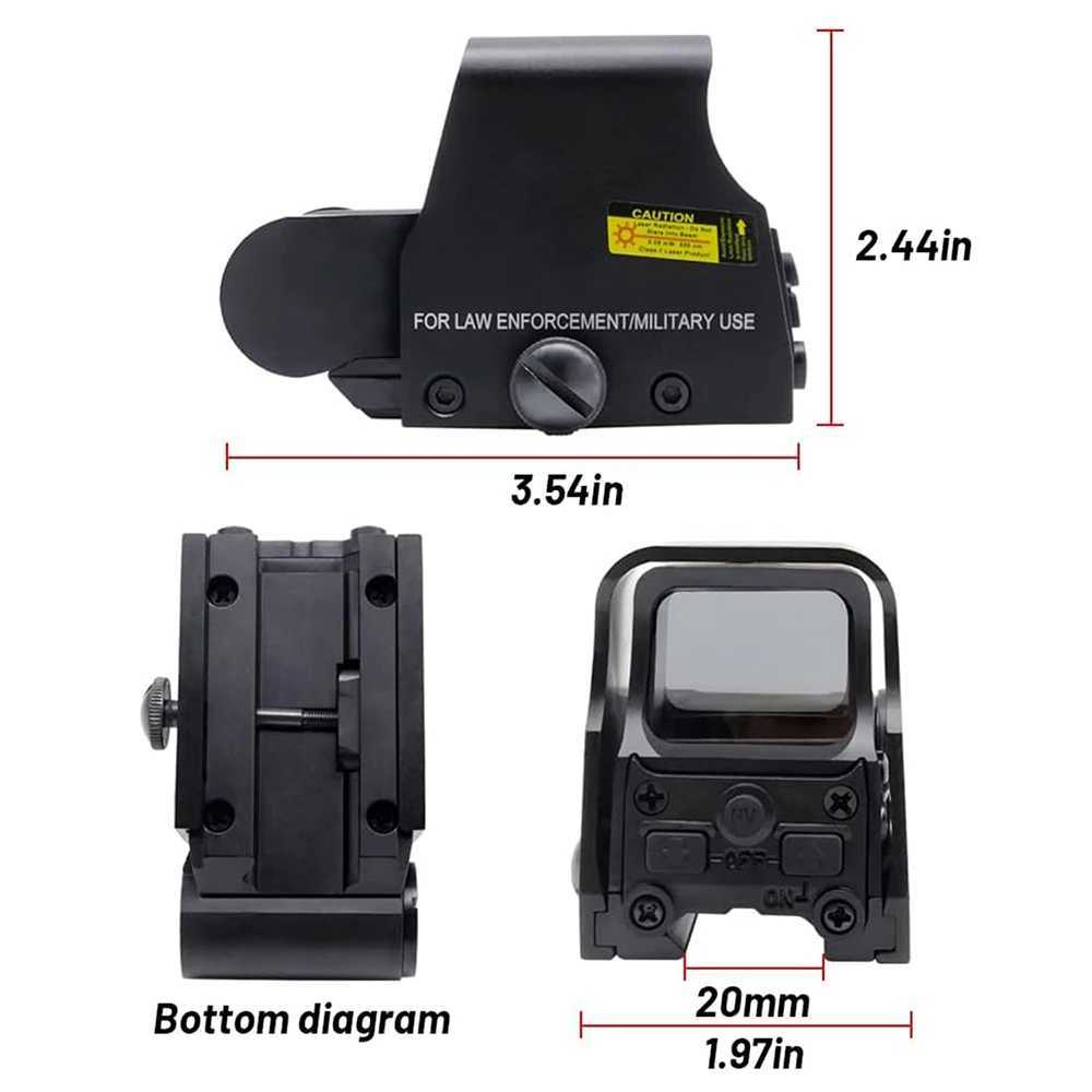 553 Holographic Sight Red Dot Sight Green Red Dot Sight Optics Reflex Riflescope Hunting Scopes Fit 20mm Rails C250912