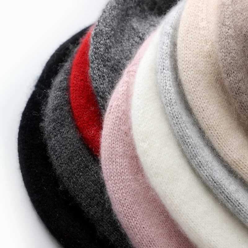 2024 Winter Unisex 100 Cashmere Hats Outdoor Casual Keep Warm Solid Color Cashmere Knitted Beanie Hat Wen Men Hedging s G250910