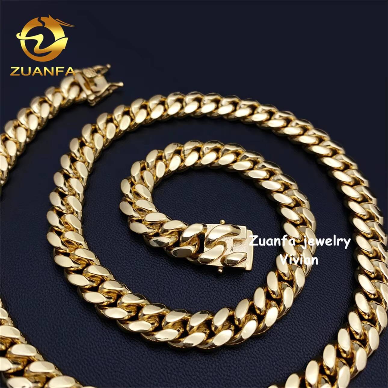 Moissanite Cuban 925 Sterling Silver Iced Out VVS Moissanite Clasp Hip Hop Jewelry Plain Cuban Necklace