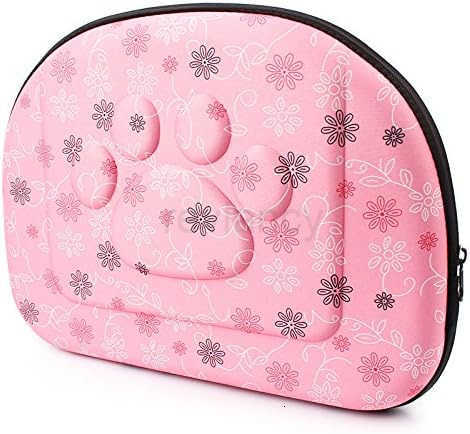 Pet Dog Cat Carrier Cage Collapsible Travel Kennel Portable Pet Carrier Outdoor Shoulder Bag for Puppy Dog Cat Small Medium Large Animal M PinkW250912