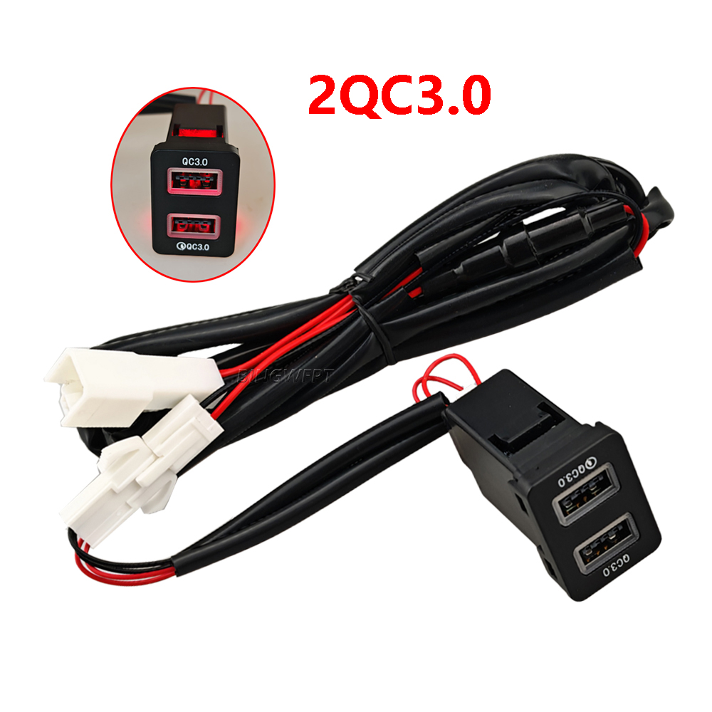 For The New Toyota 2QC3.0&QC3.0-PD Fast Charging Car Charger Car Accessories Adapter