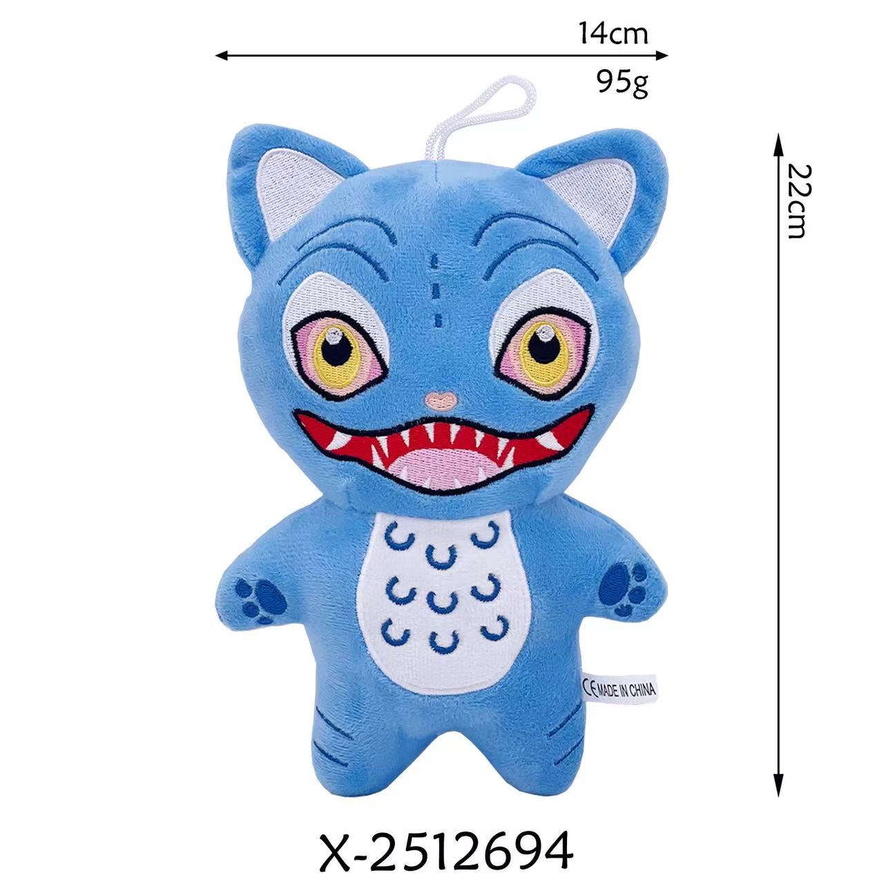 New Anime Kpop Demons Hunters Plush Cute Purple Tiger Black Hat Magpie With 3 Eyes Monster Hunt Girl Group Doll For Fans Gifts