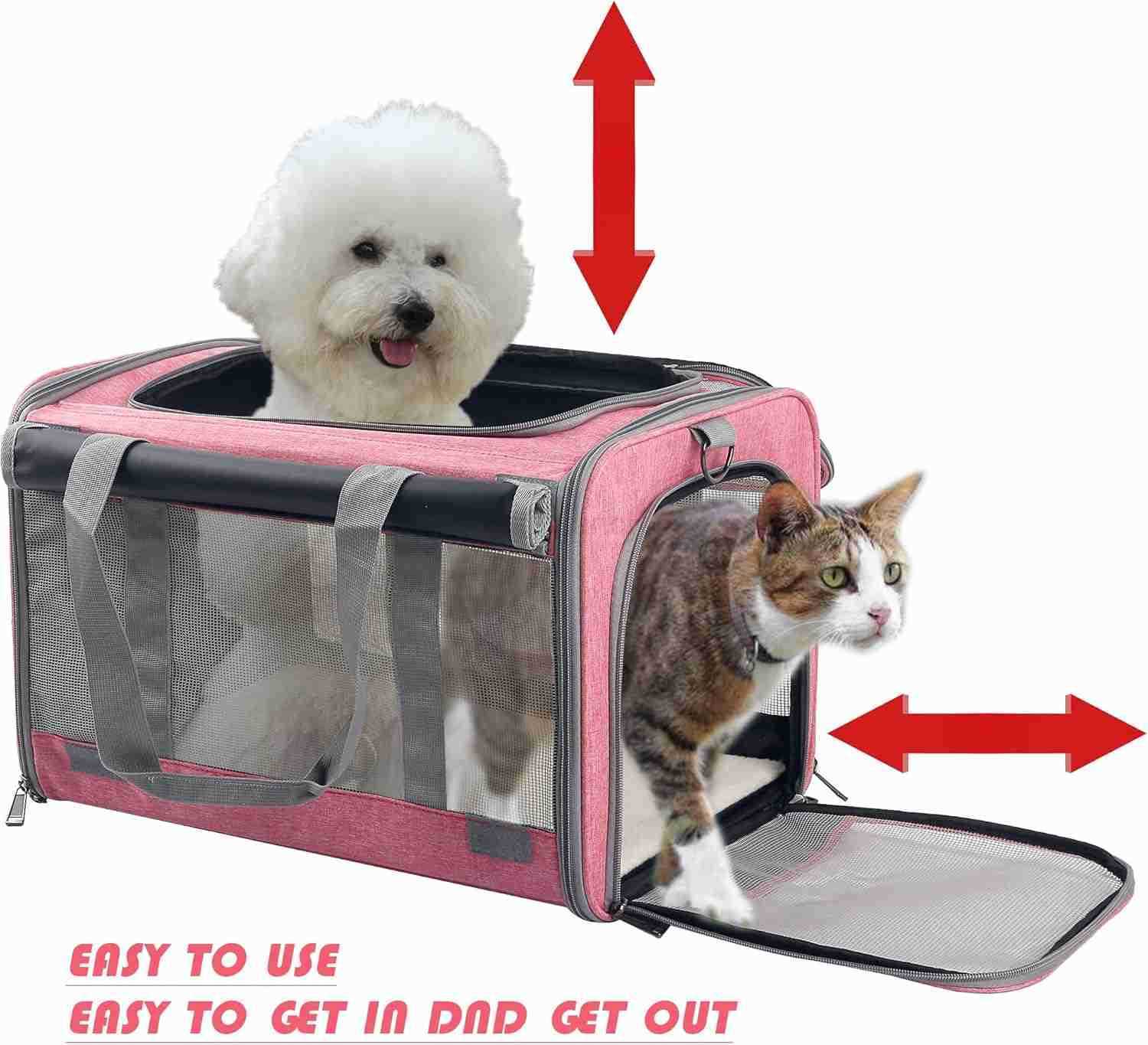 Dog SoftSided Carriers Cat SoftSided Carriers Dog Carriers Cat Travel Carrier Dog Travel Bag Reptile Carrier Squirrel Carrier Guinea Pig carrierLarge 