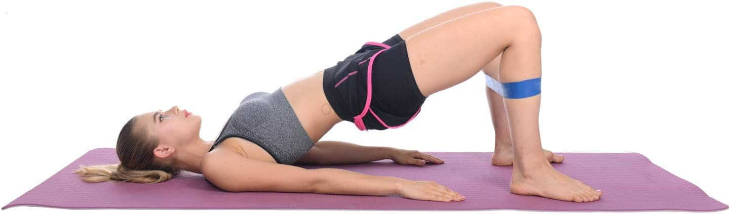 Resistance Loop Bands with Workout Poster 165x 224Set of 5 Exercise Bands for Crossfit Workout and Physical Training W250912