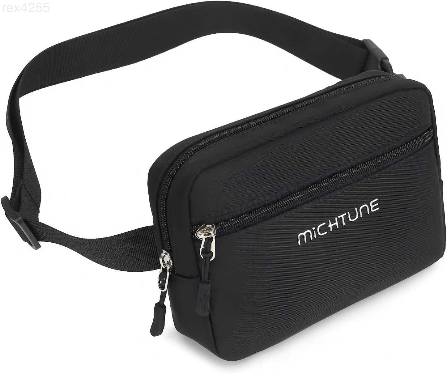 Bag Nylon Cross Body Fanny Pack for Women MenWaterproof Fashion Waist PacksCrossbody Bags with Adjustable Strap BlackW250912