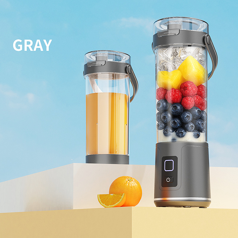 Compact Portable Electric Juicer Cup with USB Charging Feature for Kitchen Use