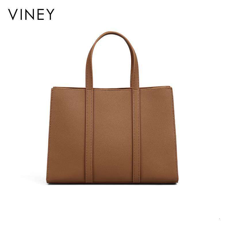 Viney 2025 New Tote Handheld Large Capacity And Western Style Mom's Genuine Leather Women's Bag