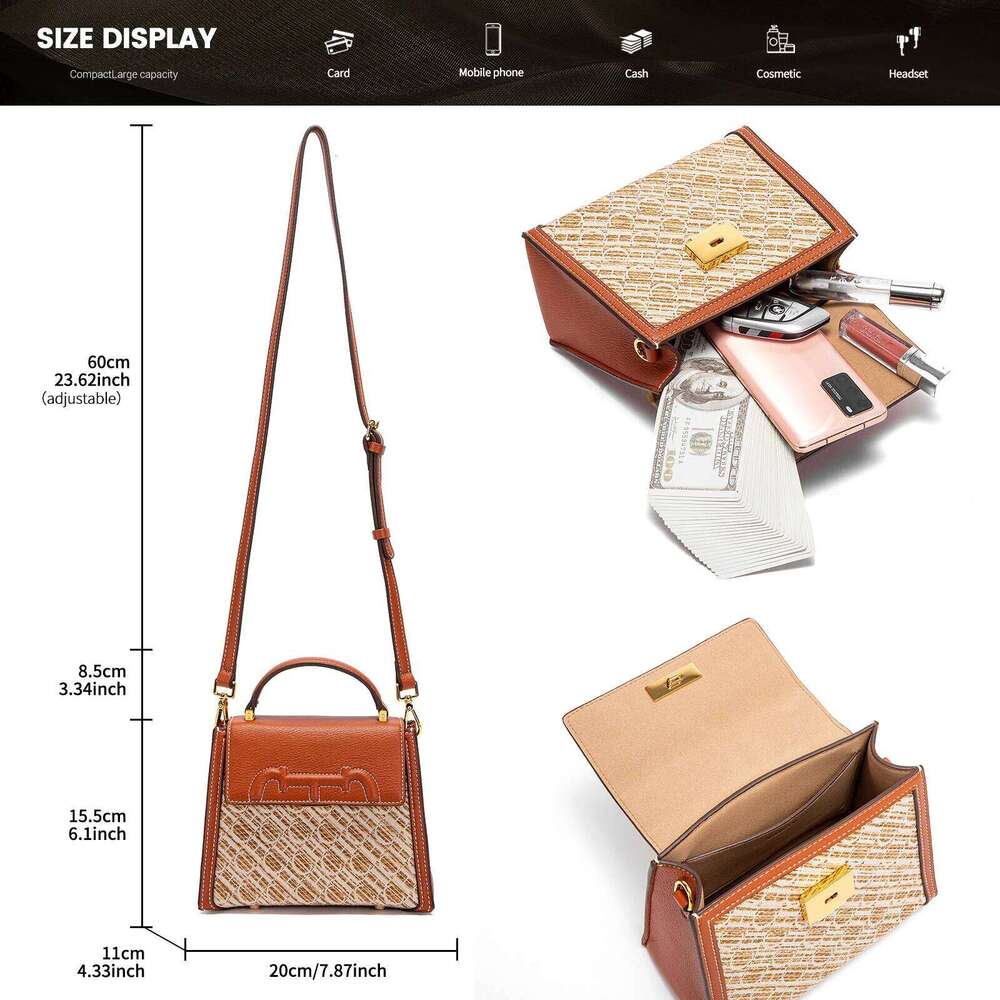 Fashion Classic Retro New PU Material Business Party Commuter Women's Shoulder Bag