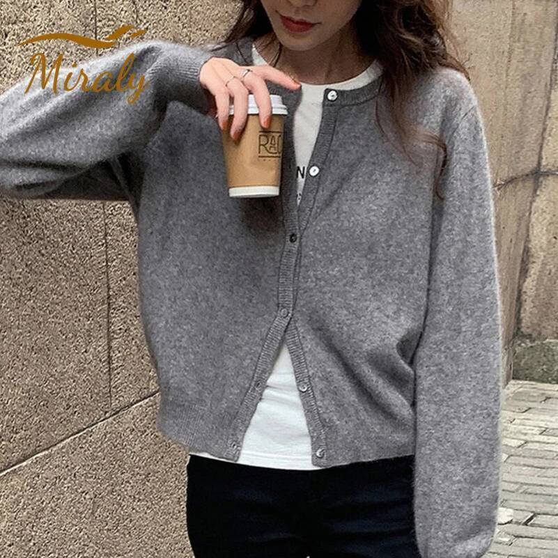 2026 Y2K Autumn Winter Warm Korean Single Breasted Sweater Cardigan Women Long Sleeve Casual Jumpers Knitted Tops Outwear 250911