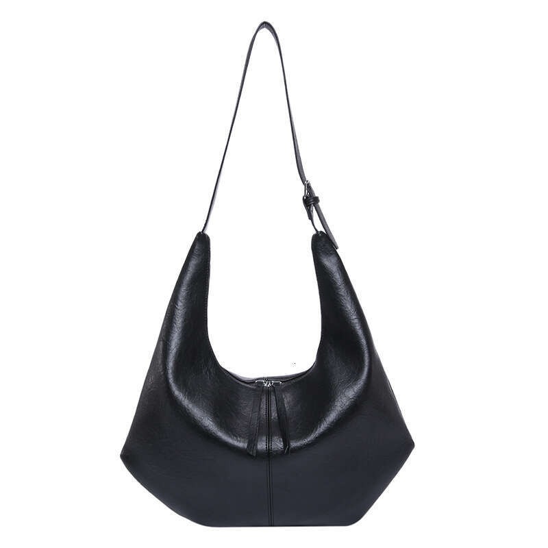 Casual Simple Style Designer Bags Personality Soft Leather Tote for Women Versatile Large Capacity Commuter Shoulder Bag