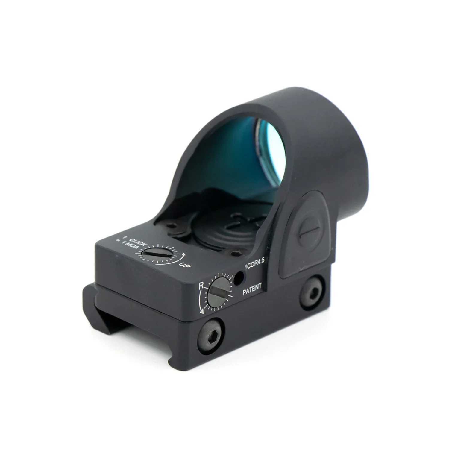 Adjustable Red Dot Sight Scope Red Dot Optics Riflescope Fit 20mm Rail Rifle Sight with Glock Rear Mount Base Weapon C250912