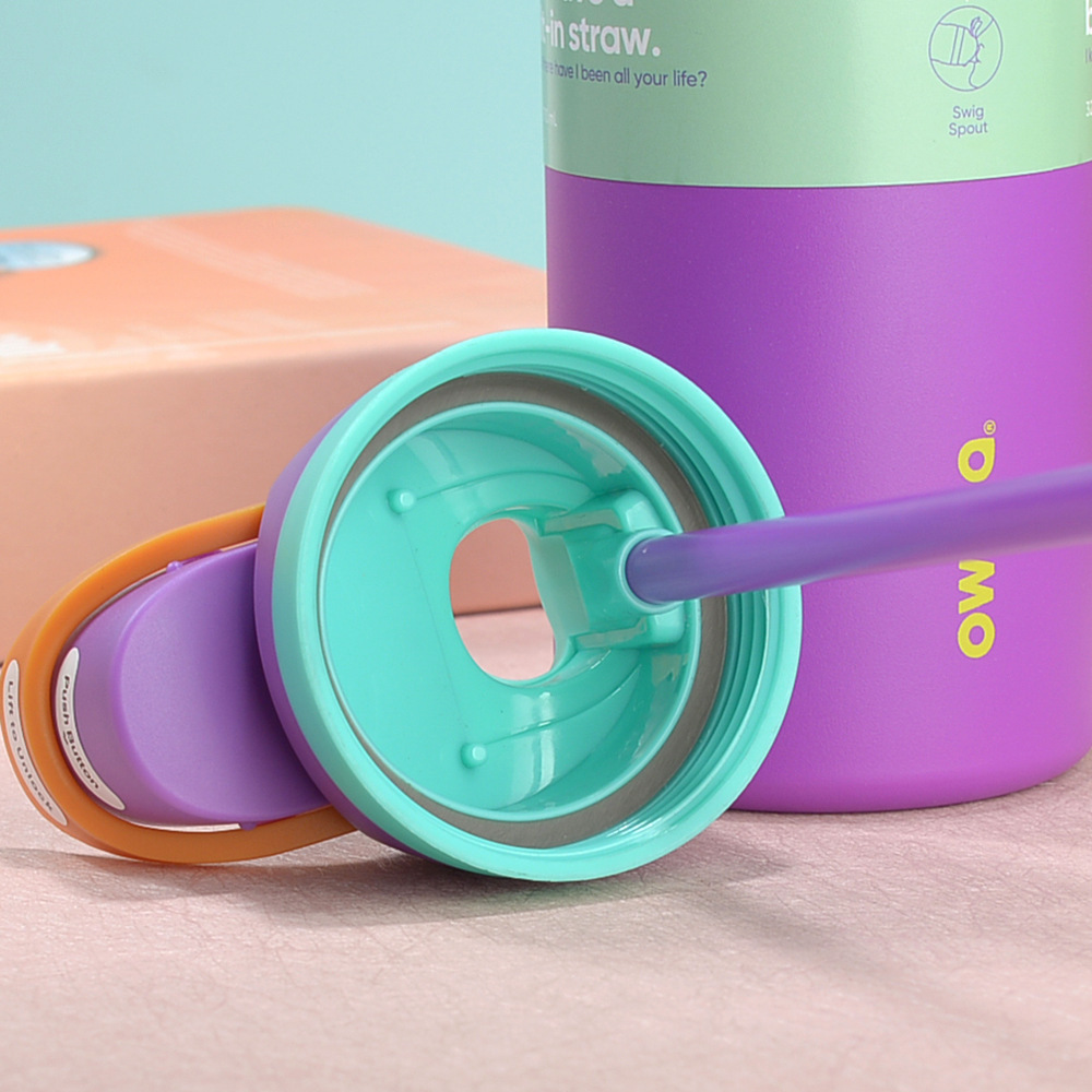 24oz 32oz Owala Tumbler Insulated Stainless Steel Water Bottle with Straw BPA-Free Sports Water Bottle Great for Travel Work School and Sports Thermos