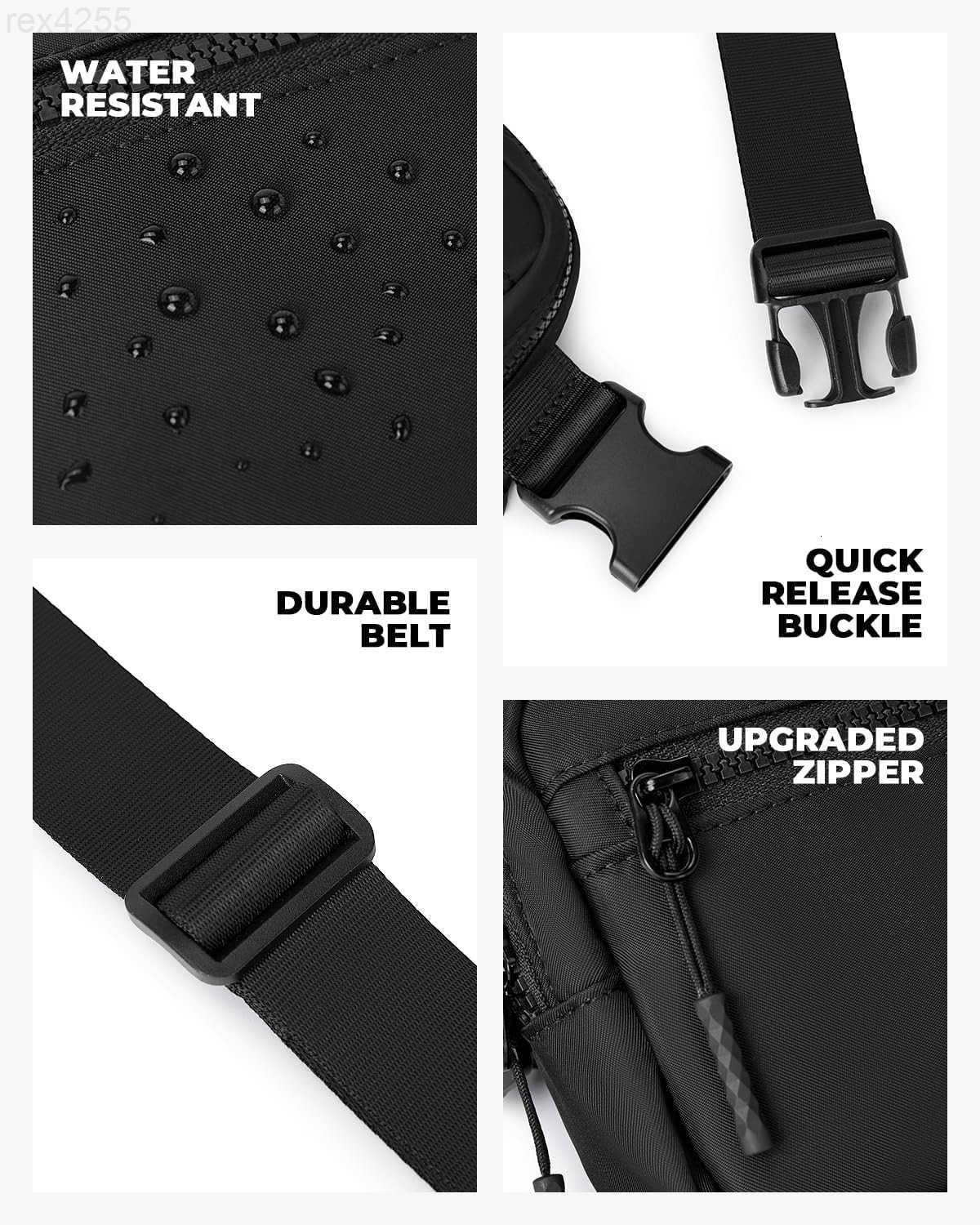 Small Sling Bag for Women and Men Crossbody Bags Trendy Fanny Packs Chest Bag with Extended StrapW250912