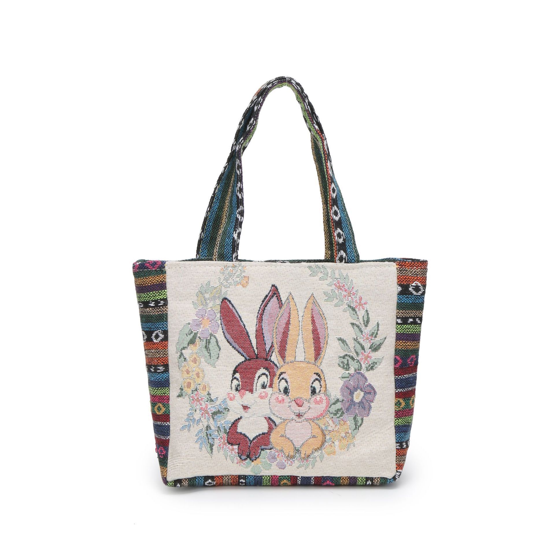 Ethnic Style Embroidered Handbag Free Shipping Artistic Retro Single Shoulder Bag For Women Large Capacity Designer Bag Double Sided Embroidered Bag L