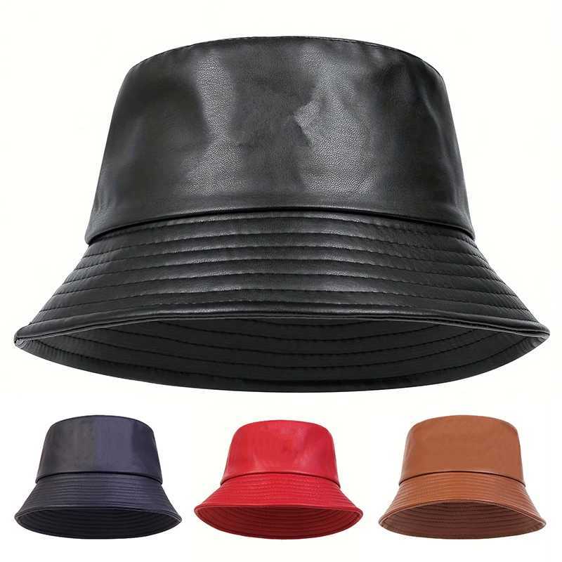 winter Fashion bucket hat Artificial ather windproof warm bucket hats men wen wild tide Panama fisherman s gorras G250910