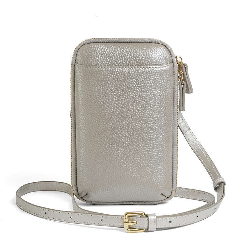 Trendy for Women, Genuine Leather Small Ladies Bag, Top Layer Cowhide Phone Crossbody Bag designer wallet B5