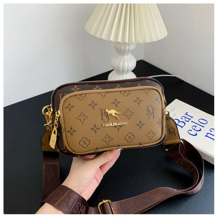 Designer Bags Luxury Crossbody Bags for Women 2026 New Fashion Pattern Printed Shoulder Small Square Crossbody Chest Bag